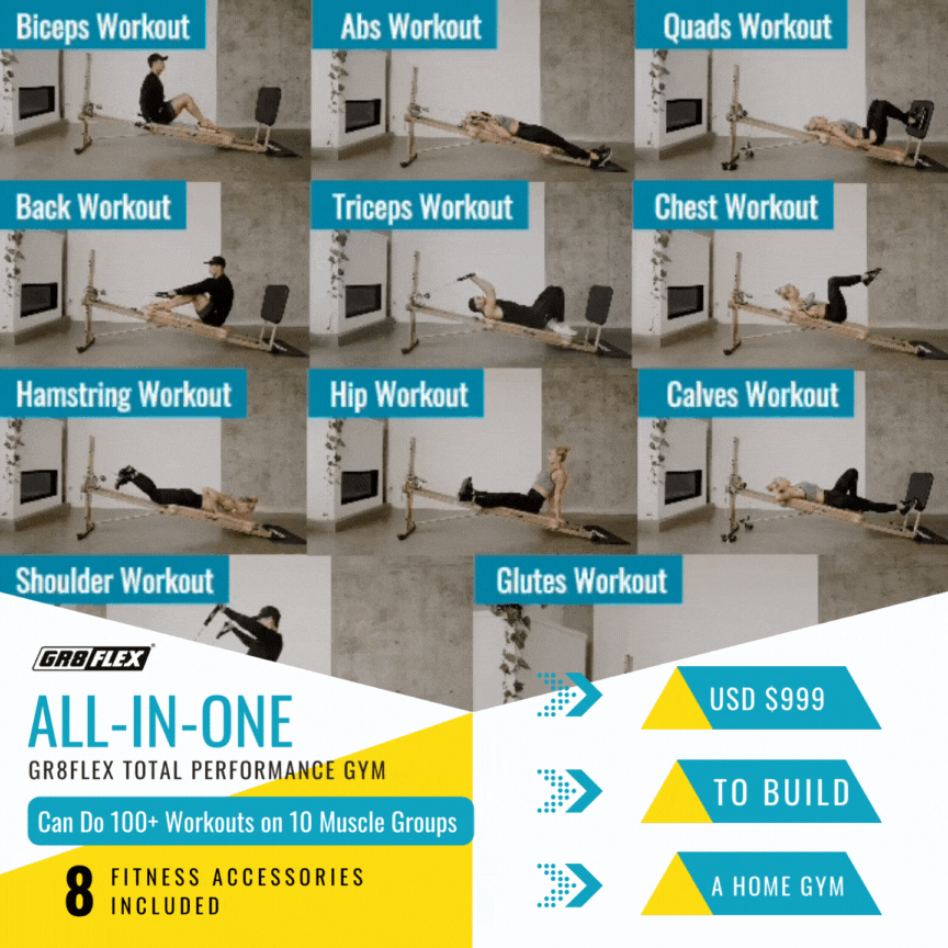 (SALE) GR8FLEX Total Performance Gym - Carbon Fibre Black (All Inclusive Special Edition : Storage Box included) GR8FLEX USA