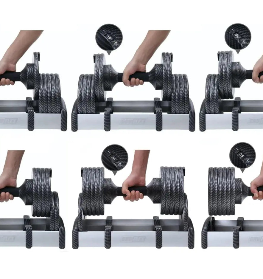 GR8FLEX 1 Second Adjustable Dumbbells (Pair) 55 lb each GR8FLEX USA