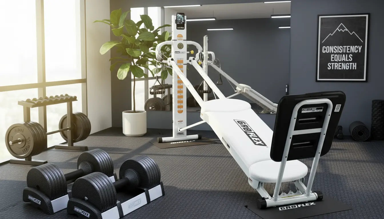 (Final Sale) Pearl White Bundle Set - Adjustable Dumbbells (Black) + GR8FLEX original all inclusive gym, get a FREE 12pc 270lbs Resistance Bands set GR8FLEX USA