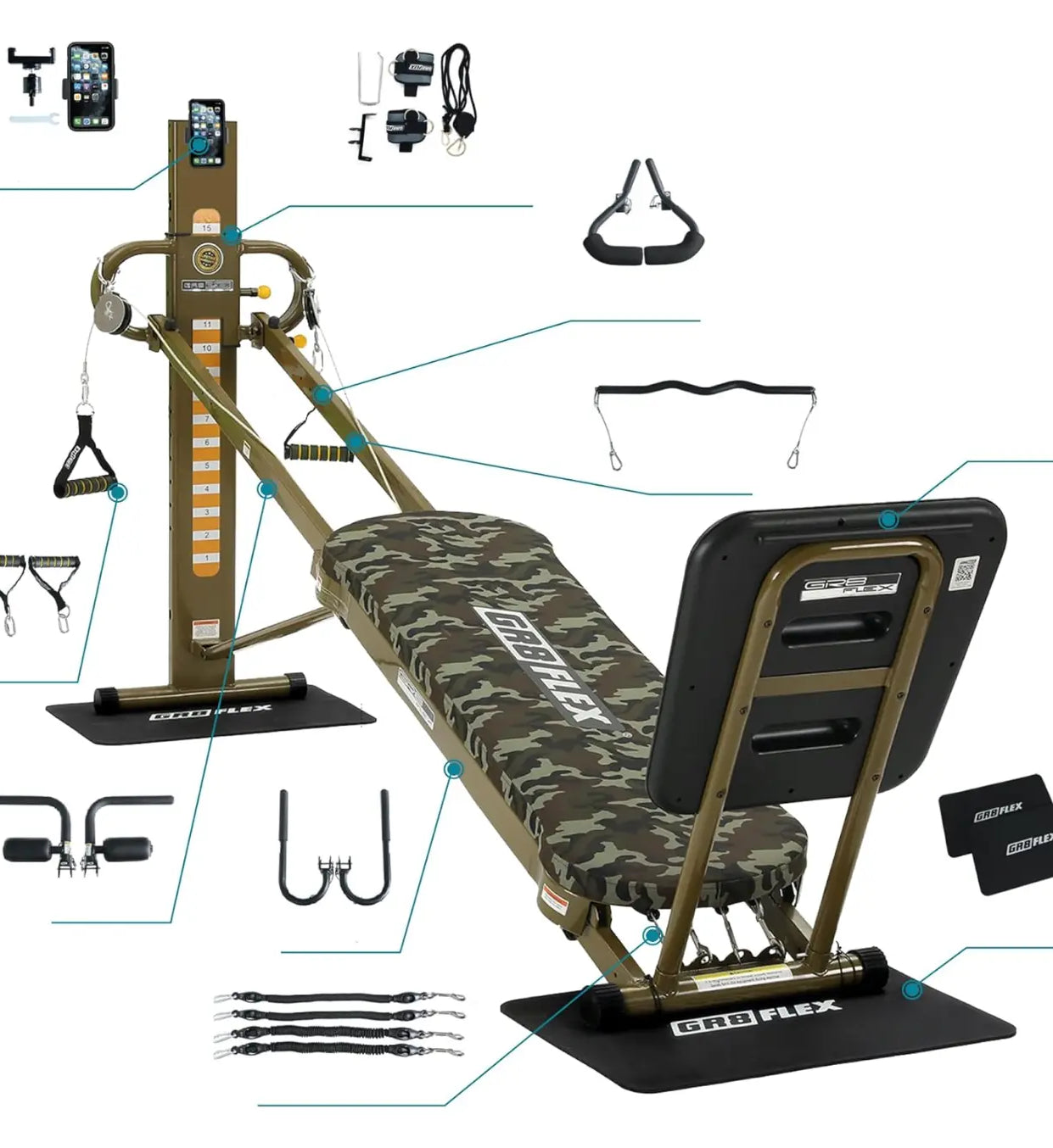 GR8 Bundle - GR8FLEX Total Performance Gym + Adjustable Dumbbells with promo code only $999 *Final Sale GR8FLEX USA