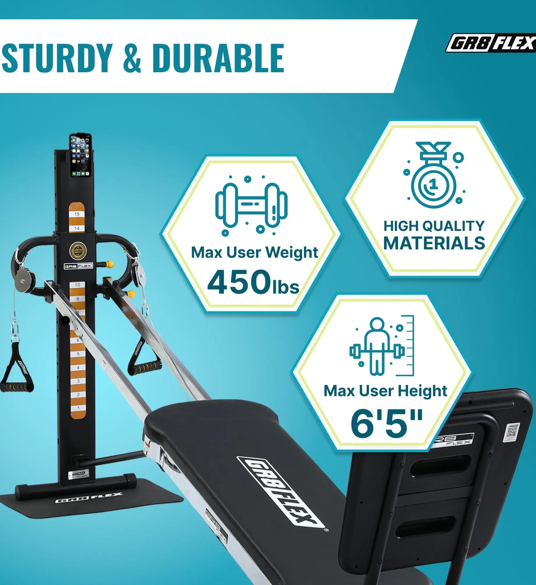 (SALE) GR8FLEX Total Performance Gym - Carbon Fibre Black (All Inclusive Special Edition : Storage Box included) GR8FLEX USA