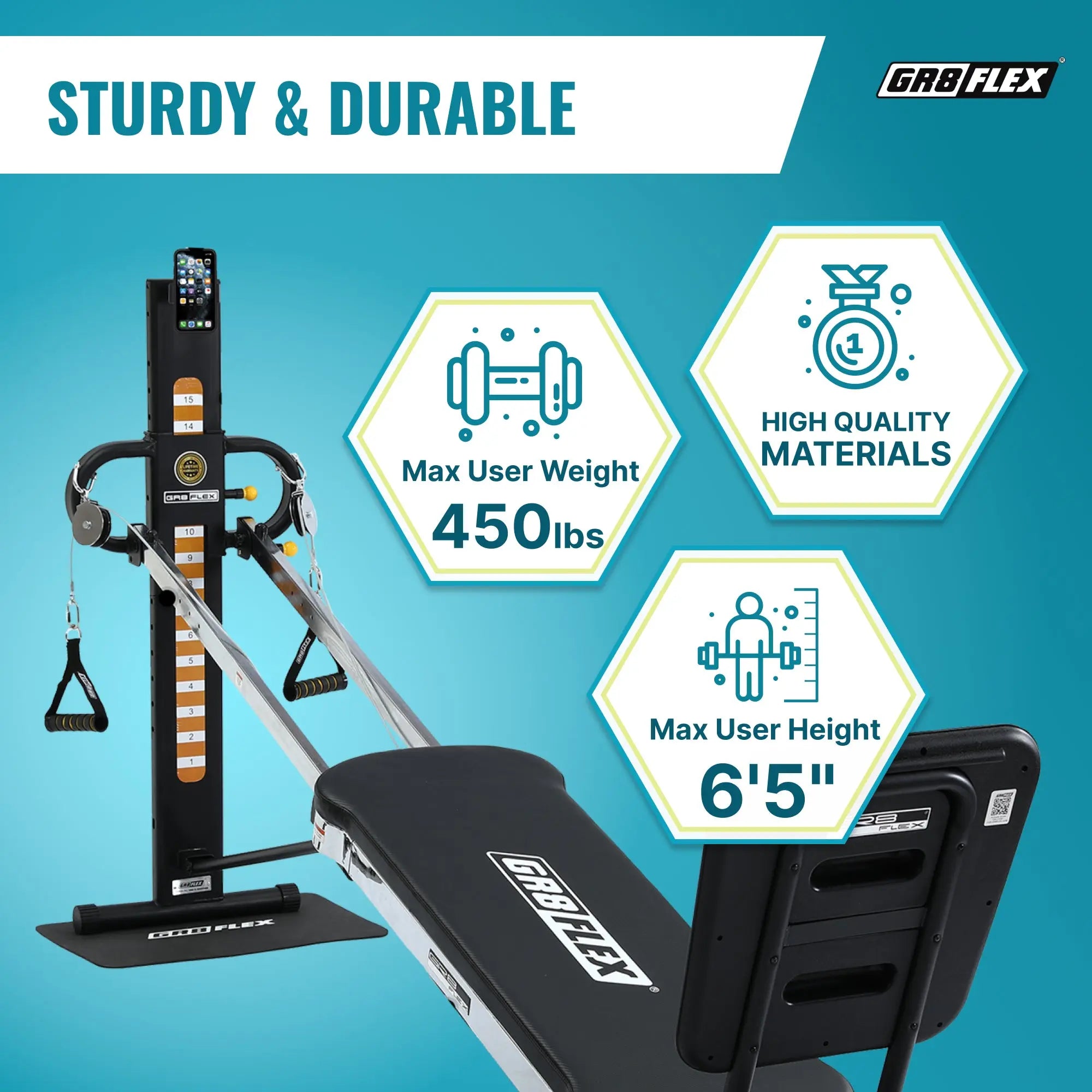 (SALE) GR8FLEX Total Performance Gym - Carbon Fibre Black (All Inclusive Special Edition : Storage Box included) GR8FLEX USA