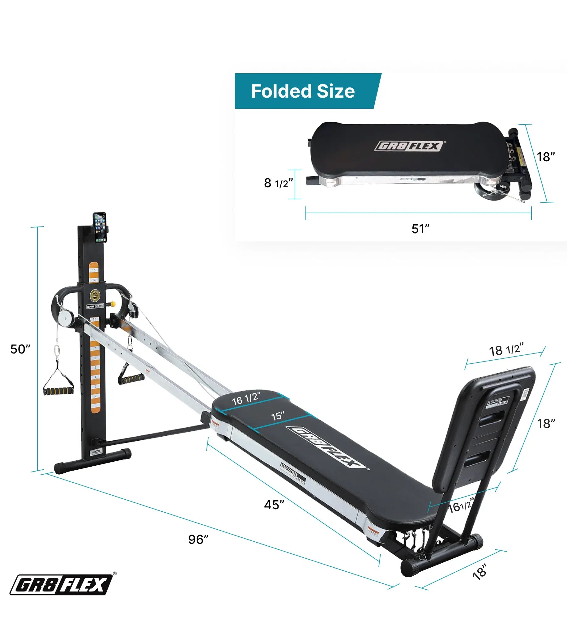 (SALE) GR8FLEX Total Performance Gym - Carbon Fibre Black (All Inclusive Special Edition : Storage Box included) GR8FLEX USA