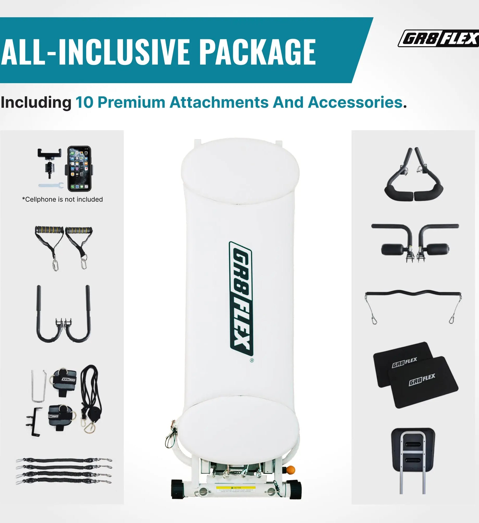 (SALE) GR8FLEX Total Performance Gym - Pearl White (Final Sale) GR8FLEX USA