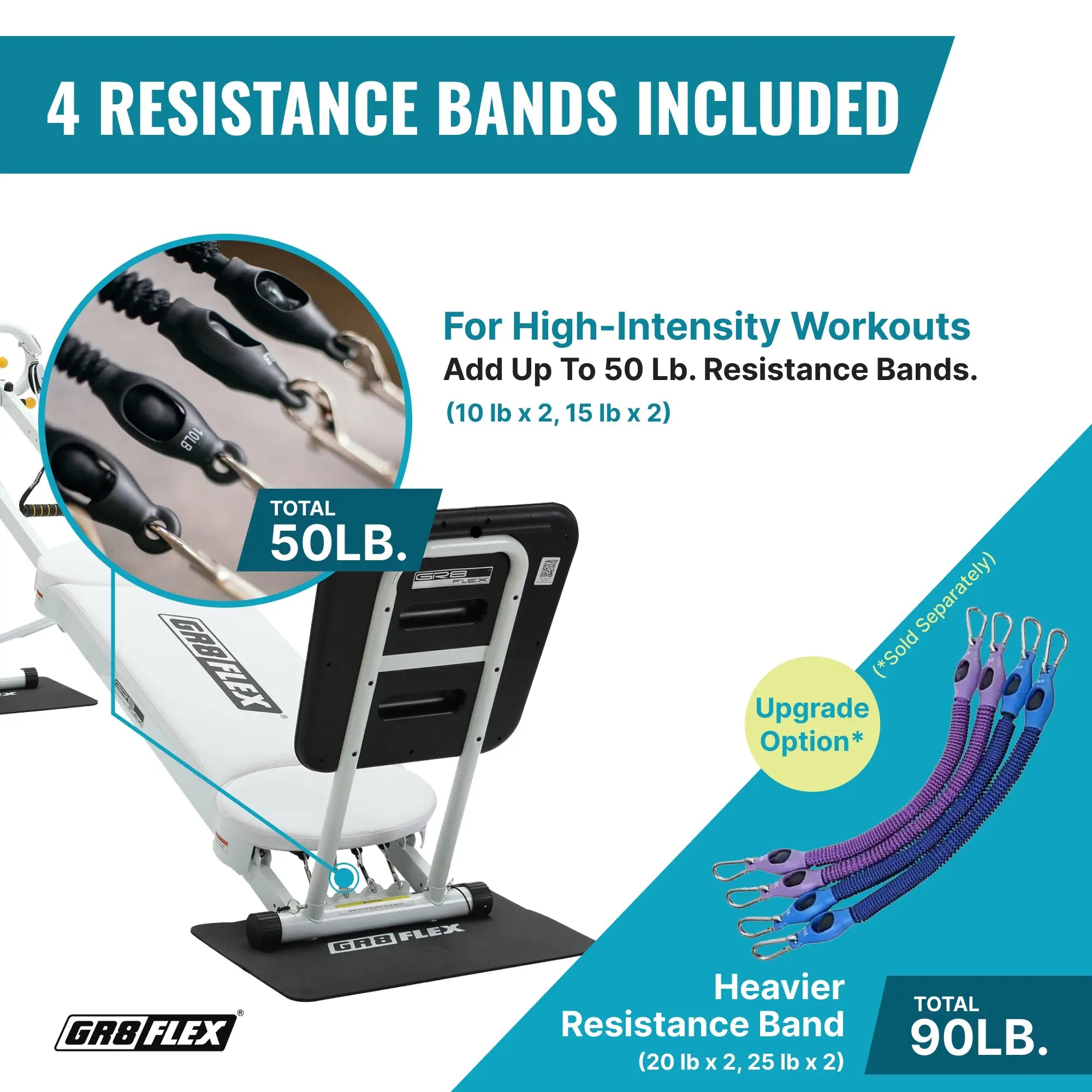 (SALE) GR8FLEX Total Performance Gym - Pearl White (Final Sale) GR8FLEX USA