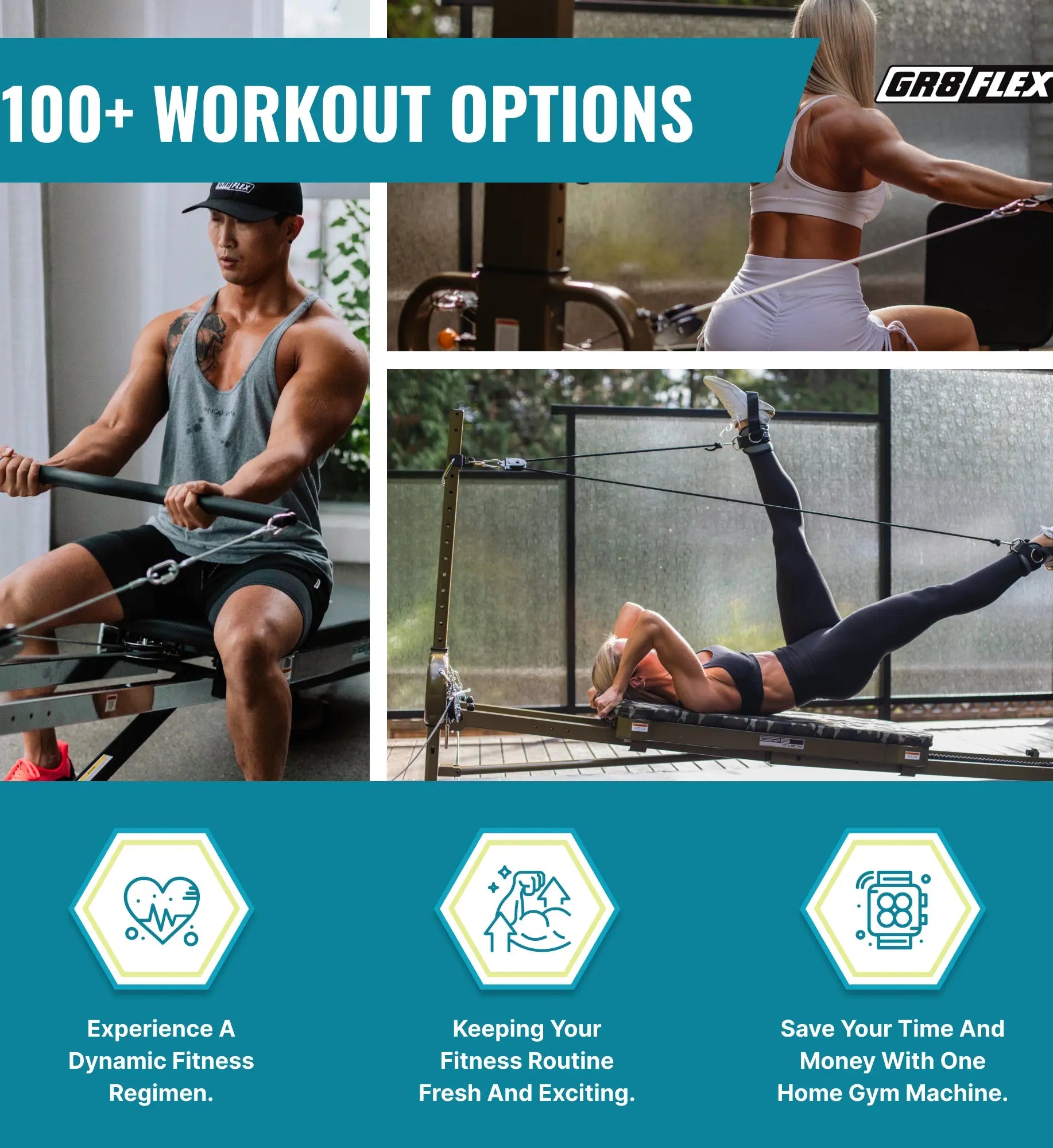 (SALE) GR8FLEX Total Performance Gym - Pearl White (Final Sale) GR8FLEX USA