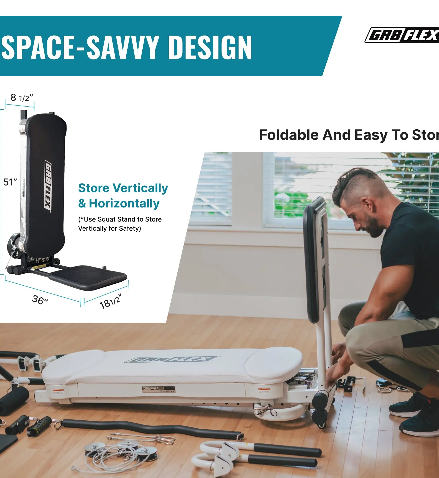 (SALE) GR8FLEX Total Performance Gym - Carbon Fibre Black (All Inclusive Special Edition : Storage Box included) GR8FLEX USA