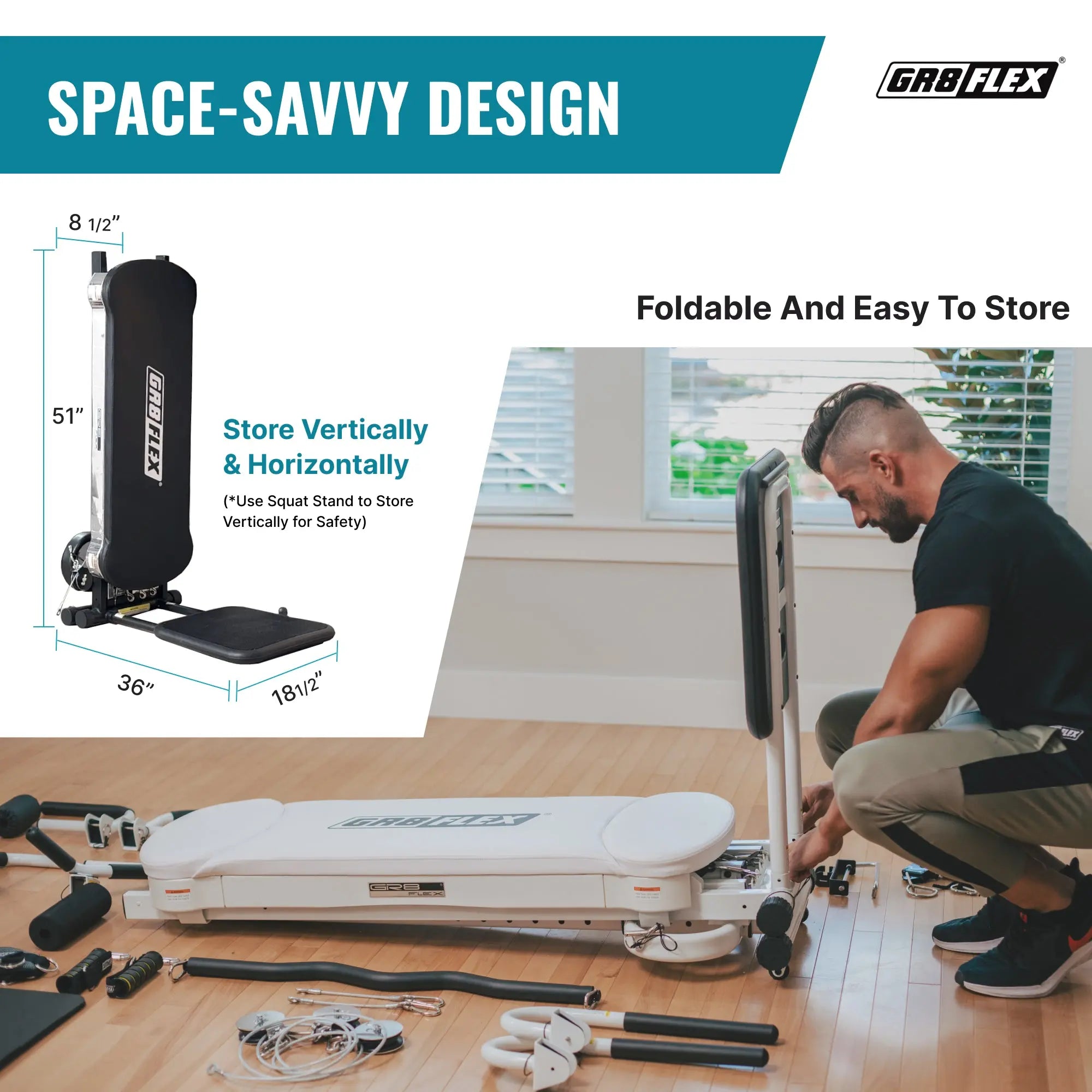 (SALE) GR8FLEX Total Performance Gym - Carbon Fibre Black (All Inclusive Special Edition : Storage Box included) GR8FLEX USA