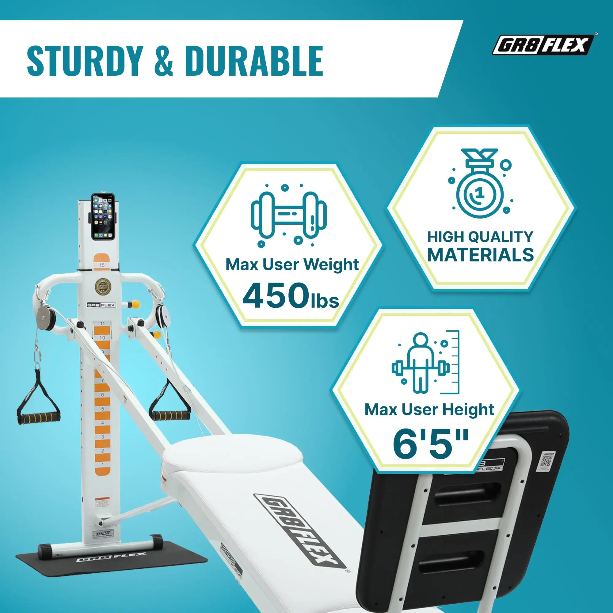 (SALE) GR8FLEX Total Performance Gym - Pearl White (Final Sale) GR8FLEX USA