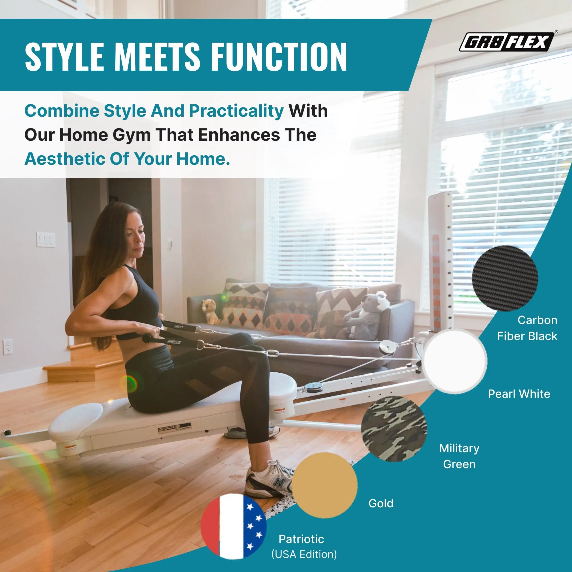 (SALE) GR8FLEX Total Performance Gym - Carbon Fibre Black (All Inclusive Special Edition : Storage Box included) GR8FLEX USA