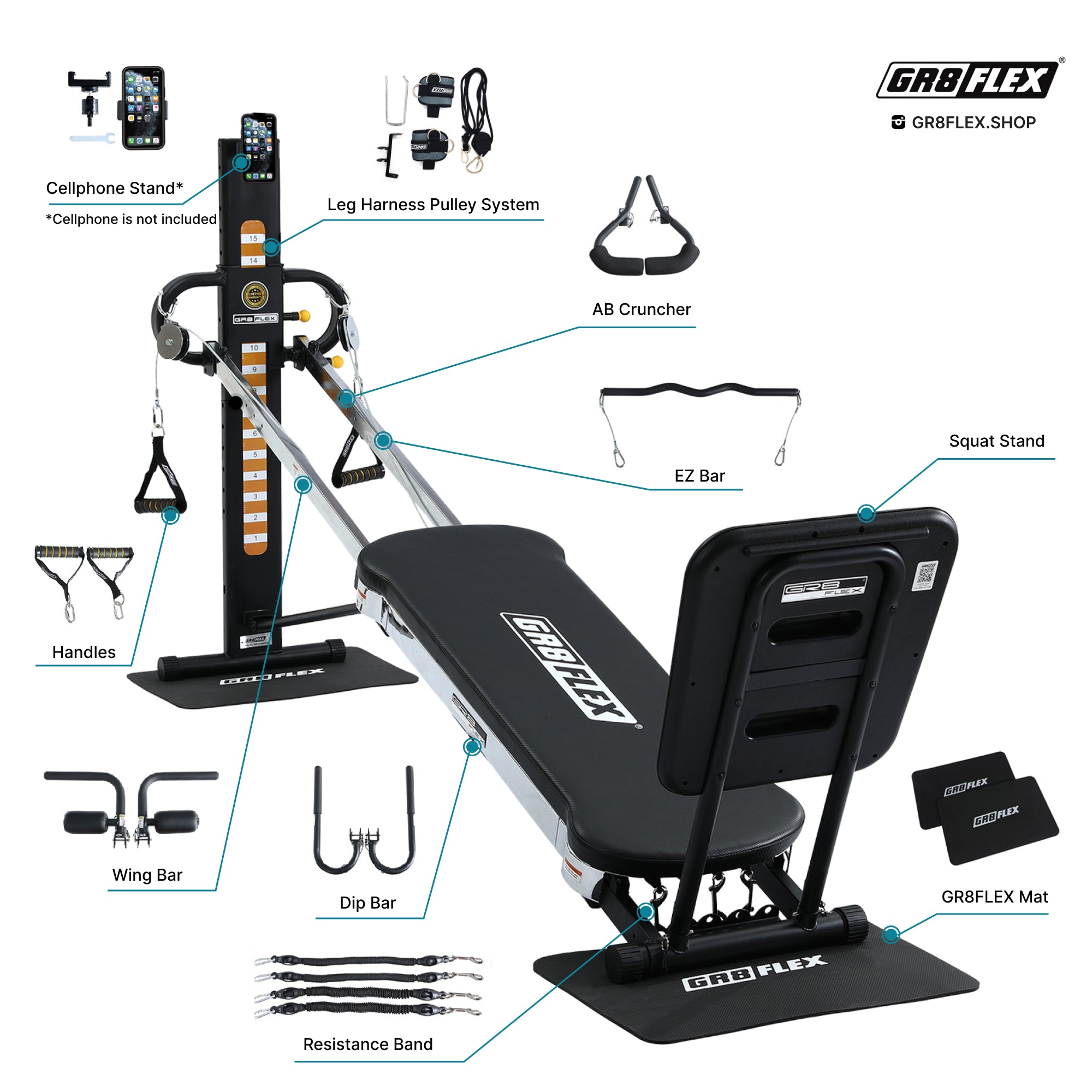 Total gym dimensions sale